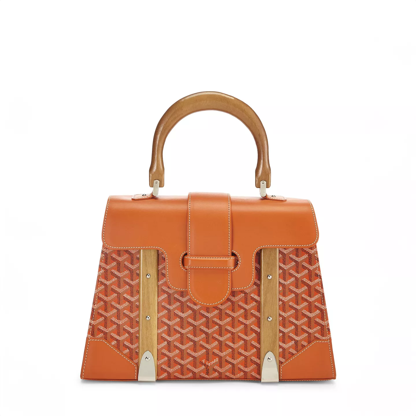GOYARD ORANGE GOYARDINE CANVAS SAIGON MM
